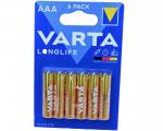 Bateria LR03 Varta Longlife 1.5V AAA MN2400 B6