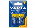 Bateria LR6 Varta Longlife Power 1.5V MN1500 AA B5+1