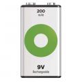 Akumulator 9V 6F22 6LR61 200mAh GP ReCyko+ B1