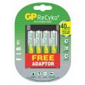 Ładowarka GP Recyko+U421 + 4xAA NiMH 2000mAh