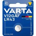 Bateria V12GA 386A AG12 LR43 Varta 1.5V B1
