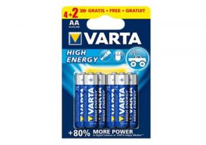 Bateria LR6 Varta High Energy 1.5V MN1500 AA B4+2