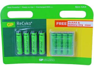 Akumulator AAA R03 950mAh NiMH 1.2V GP ReCyko+ GB4+4