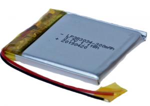 Akumulator LP383034 300mAh Li-Polymer 3.7V + PCM