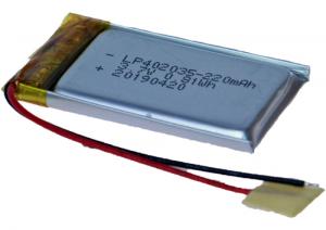 Akumulator LP402035 220mAh Li-Polymer 3.7V