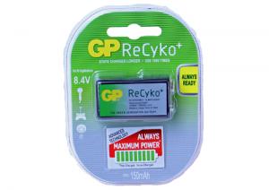 Akumulator 9V 6F22 6LR61 150mAh GP Battery ReCyko+