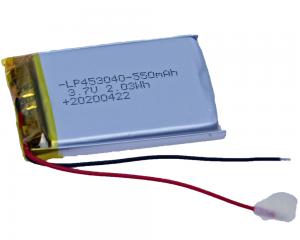 Akumulator LP453040 550mAh Li-Polymer 3.7V + PCM