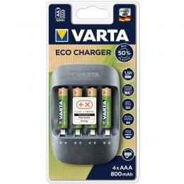 Ładowarka Varta Eco Charger + 4 x AAA 800mAh 57680