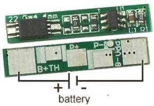 PCM BMS Li-Ion Li-Polymer 1S 3.6V 3.7V 2.5A NTC 100K