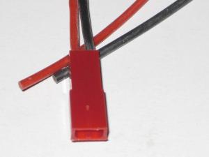 Konektor BEC kable silikon 0.5mm2 30cm