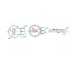 Bateria CR2354 3V blaszki 2x1 pionowo