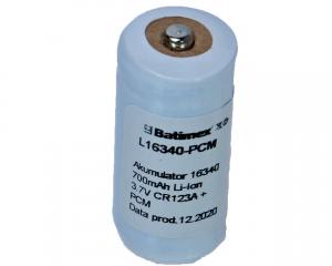 Akumulator 16340 700mAh Li-Ion 3.7V CR123A protected