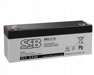 Akumulator SB2.3-12 SSB 2.3Ah AGM 12V LC-R122R2PG
