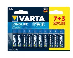 Bateria LR6 Varta Longlife Power 1.5V MN1500 AA B7+3