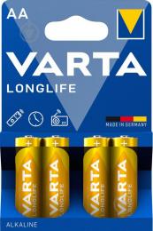 Bateria LR6 Varta Longlife 1.5V AA MN1500 B4