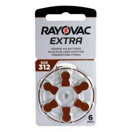 Bateria 312 Rayovac Extra 1.45V B6