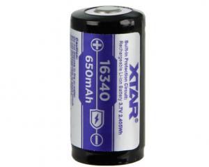 Akumulator 16340 Xtar 650mAh Li-Ion 3.7V protected