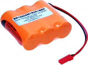 Bateria wysokoprądowa ER18505M 1S3P Fanso 9600mAh 3.6V wtyk BEC