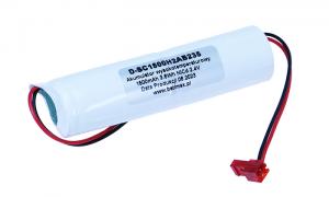 Akumulator 1500mAh NiCd 2.4V 2xSC HT AMP 640440-2