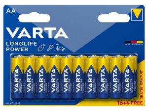 Bateria LR6 Varta Longlife Power 1.5V AA MN1500 B16+4