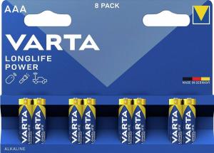 Bateria LR03 Varta Longlife Power 1.5V AAA MN2400 B8