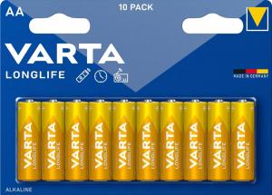 Bateria LR6 Varta Longlife 1.5V AA MN1500 B10