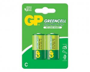 Bateria R14 GP Greencell 1.5V S2 UM2