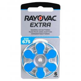 Bateria 675 Rayovac Extra 1.45V PR44 B6