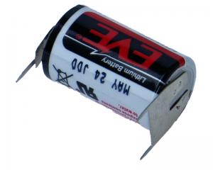Bateria ER14250 EVE 3.6V 1/2AA LS14250 blaszki 2x1