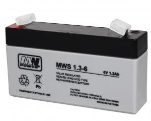 Akumulator MWS 1.3-6 1.3Ah AGM 6V EP1.2-6 GP713
