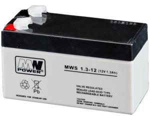 Akumulator MWS 1.3-12 1.2Ah AGM 12V LC-R121R3P