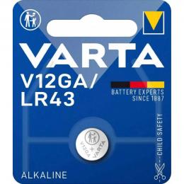 Bateria V12GA 386A AG12 LR43 Varta 1.5V B1