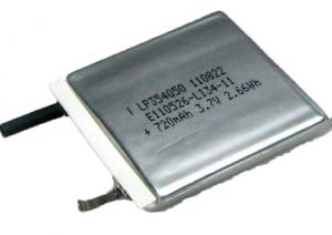 LP354050 720mAh 2.7Wh Li-Polymer 3.7V 3.5x47x47mm