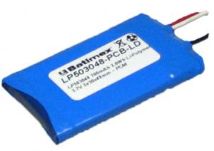 LP503050 700mAh 2.6Wh Li-Polymer 3.7V 5x30x50mm + PCM