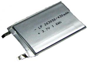 LP263050 430mAh 1.6Wh Li-Polymer 3.7V 3.0x35x50mm