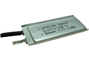 LP302248 260mAh 1.0Wh Li-Polymer 3.7V 3x22x48mm