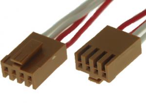 Konektor JAE IL-4S-S3L-N z kablami AWG24 100mm