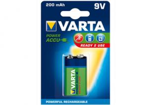 Akumulator 9V 6F22 6LR61 200mAh Varta ready2Use