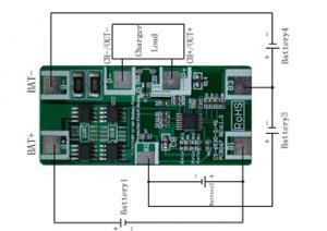 PCM Li-Ion Li-Polymer 4S 14.4V 14.8V 8A 65x30x2.7mm