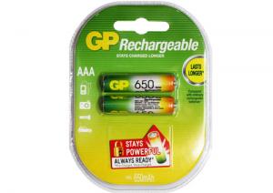 AAA R03 650mAh 0.78Wh NiMH 1.2V GP Battery B2