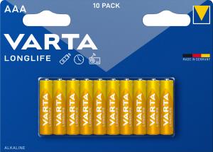 Bateria LR03 Varta Longlife 1.5V AAA MN2400 B10
